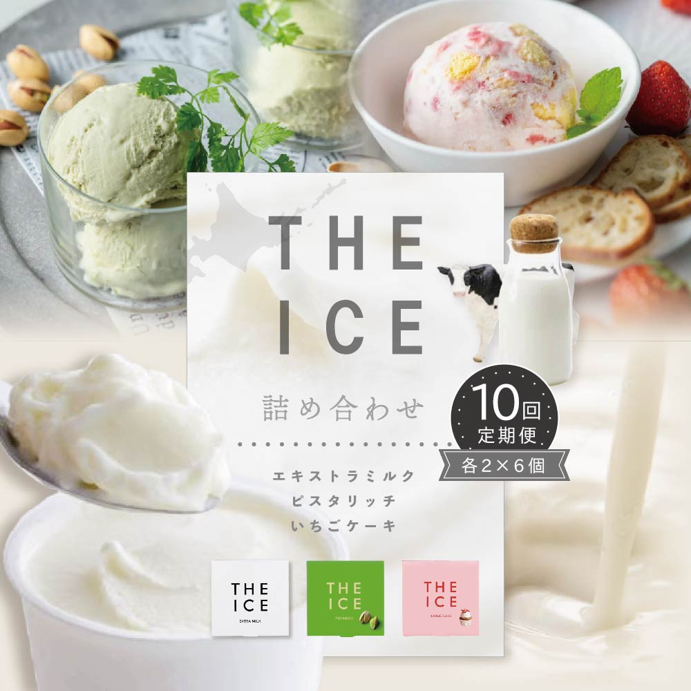 【毎月定期便】【THE ICE】3種詰合せ6個セット×10ヵ月定期便 ( ふるさとチョイス ふるさと納税 仕組み キャンペーン 限度額 計算 ランキング やり方 シミュレーション チョイス チョイスマイル )【be003-1072-100-10】(J FARM AMUSE 株式会社)