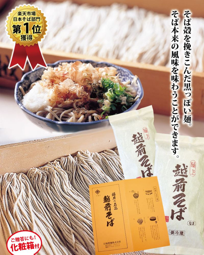 越前そば 生蕎麦 10食つゆ付き [A-088015] / たからや商店 越前宝や 蕎麦 ソバ そば 越前蕎麦 生そば 生蕎麦 生ソバ 冷蔵