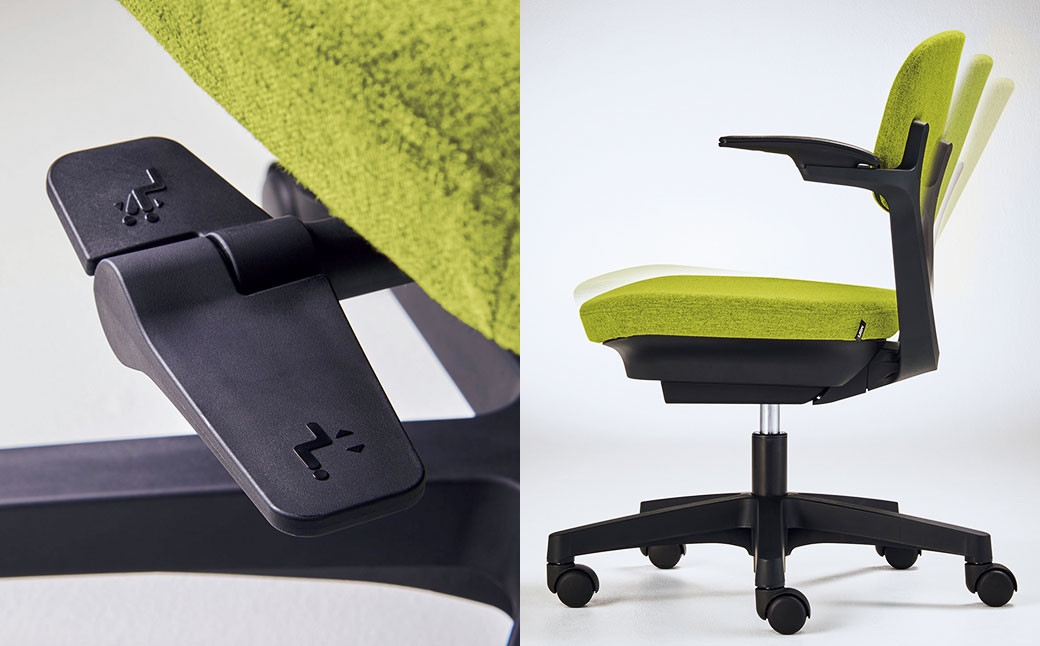 072-1278-Cx1 ワークチェアー エビータ (2436WF-K)【ショコラ】 ライオン有限会社 オフィス ワーク チェアー コンパクト ゲーミングチェア ゲーム チェア テレワーク