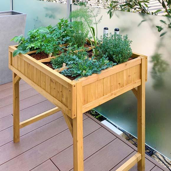 57937200 レイズドベッド ハーブプランター ナチュラル