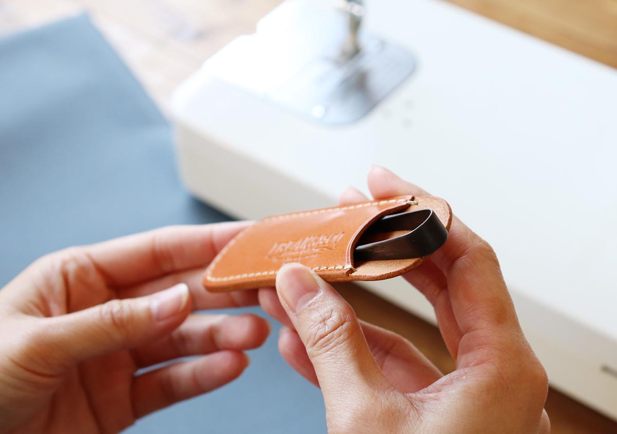 裁ちばさみケース・糸切りバサミケース 2点セット 栃木レザー ネイビー ふるさと納税 本革 裁ちばさみケース 糸切ばさみケース  革製品 レザー製品 レザー セット 京都府 長岡京市 