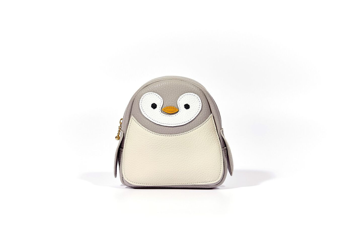 【ペンギンポーチ 小】本革ポーチ 動物ポーチ ペンギン ふるさと納税 ポーチ 本革 革製品 ペンギン ぺんぎん 京都府 長岡京市