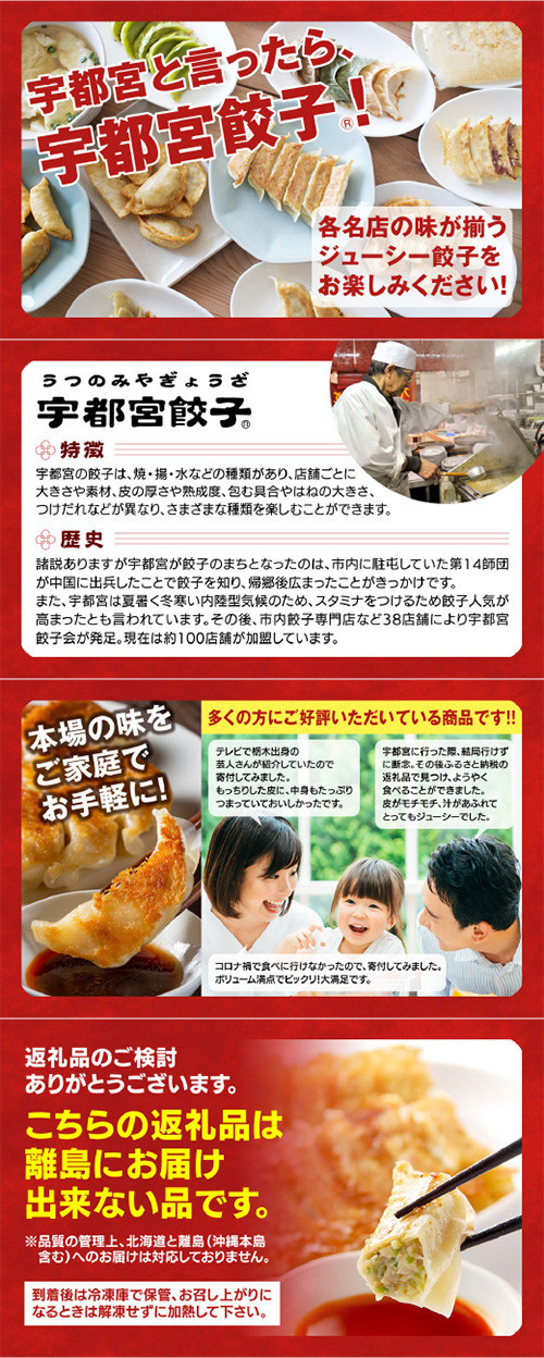 ＜宇都宮餃子館＞　餃子32個入り
