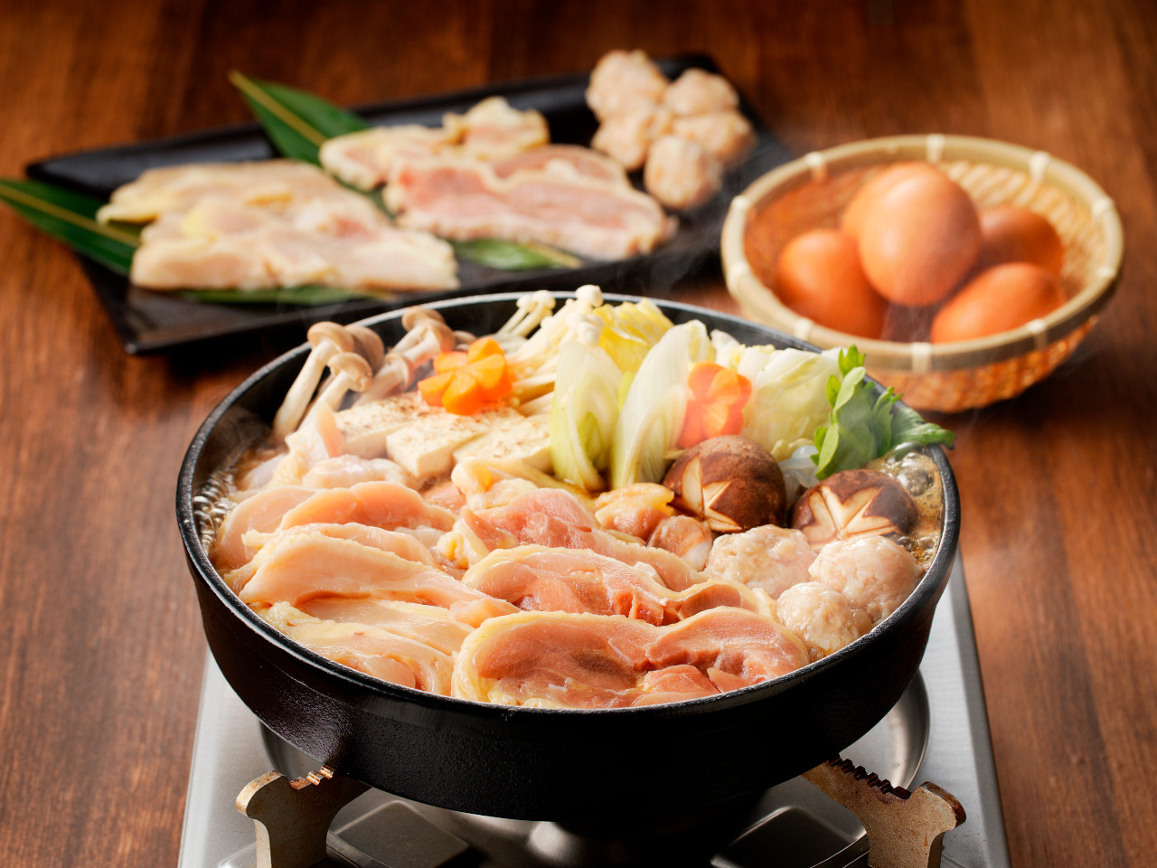 名古屋コーチンすき焼き(ひきずり)セット わりした付き 日本三大地鶏 鶏すき焼き 鍋セット 鶏肉 鍋料理 郷土料理