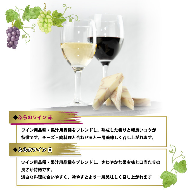<ふらの満喫セット>ふらのワインとふらのチーズ2種セット_ ワイン 赤 白 飲み比べ アルコール 国産 お酒 国産ワイン チーズ ふらのワイン おつまみ グルメ 高級 厳選 ギフト プレゼント 贈り物 送料無料 【1254491】