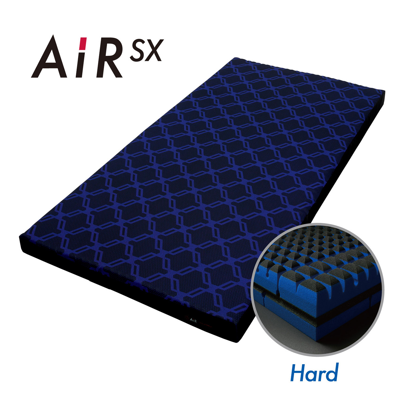 マットレス 西川 nishikawa [ エアー SX ] マットレス ハード ダブル サイズ 配色:ロイヤルブルー【P297W】
