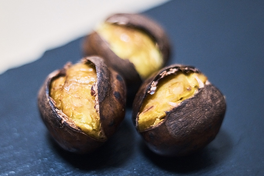 倉方甘栗の焼き栗 450g (10月中旬~12月末発送) 数量限定 期間限定 栗 和栗 くり 焼栗 無農薬 自然 倉方 甘栗 果物 フルーツ 日本 国産 茨城 秋 冬 55-A