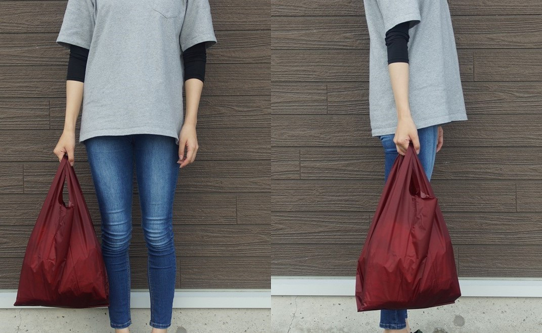 [R305] oxtos CORDURA エコバッグ【エンジ】