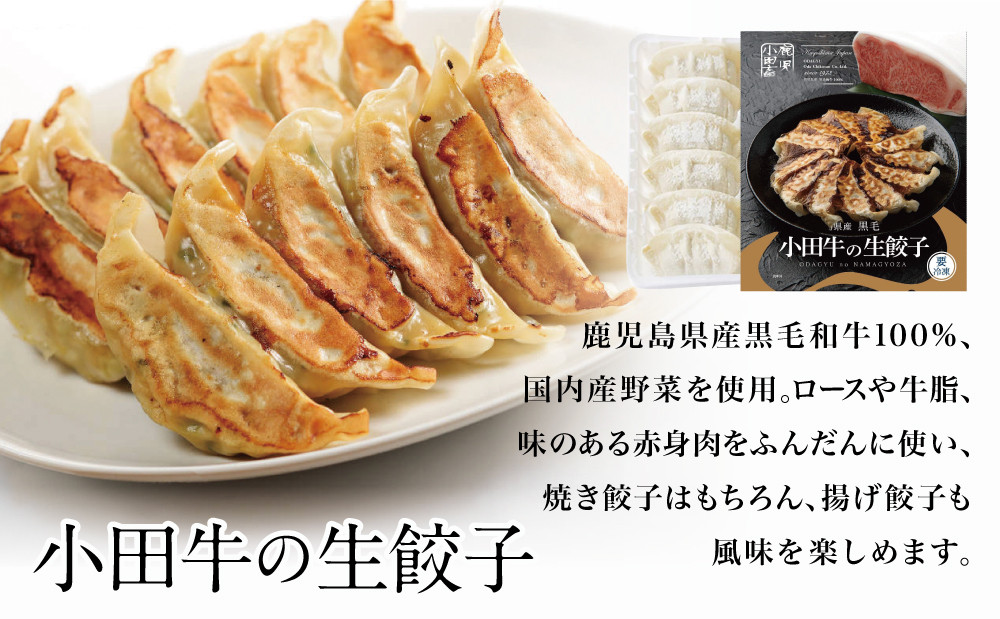 【プレミアムブランド】鹿児島県産黒毛和牛「小田牛」 牛肉100%点心セット(餃子・焼売) 総菜 餃子 ぎょうざ ギョーザ 焼売 シュウマイ 黒毛和牛 小田畜産 冷凍 南さつま市