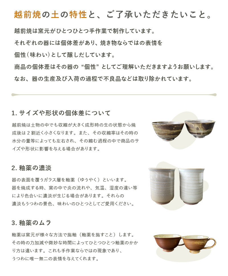 【越前焼】洗心窯 手作り マグカップ ＆ ソーサー（皿付き）1客【伝統工芸品 コーヒーカップ セット おしゃれ シンプル 皿 カップ】 [e48-a007]