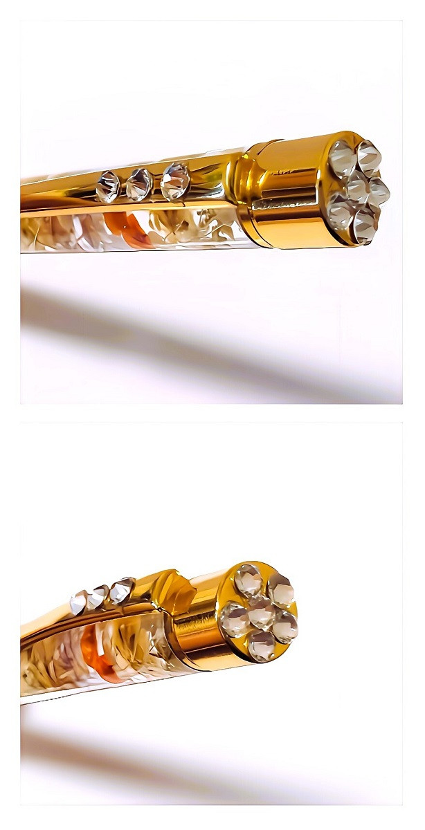 【Art grace】クリスタルハーバリウムボールペン(ミッドナイトブルー)&ハーバリウムペン立て(ピンク)セット