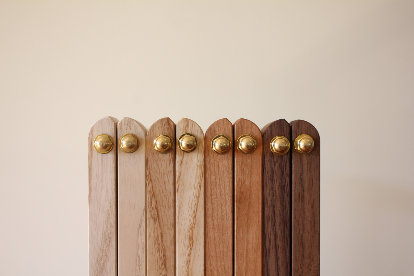 ハンガーラック(W550・ブラックチェリー)【uj-CY004-B】【平山日用品店】