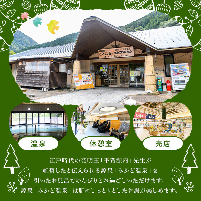 <枚数が選べる> エピアみかど温泉入浴券(10枚) 【man165】【ことなみ振興公社】