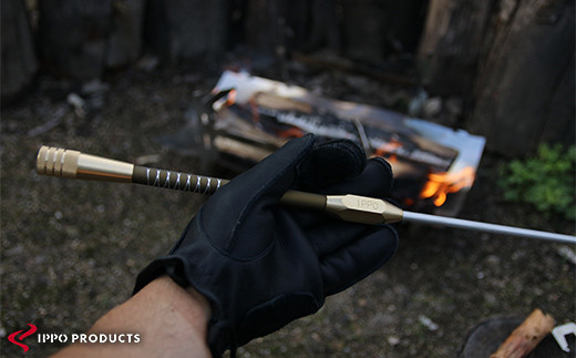 火吹き棒《IPPOPRODUCTS》IBUKI B.C.G.（イブキ ビーシージー）アウトドア キャンプ ソロキャンプ キャンプ用品 ギフト 贈り物 おすすめ 人気 ファイヤーブラスター 焚き火 焚火 ギア 道具 デザイン シンプル スタイリッシュ コンパクト 軽量 伸縮式 日本製 国産ファミリーキャンプ グランピング BBQ バーベキュー 広島県福山市/池田鉄工有限会社[BAEI014]