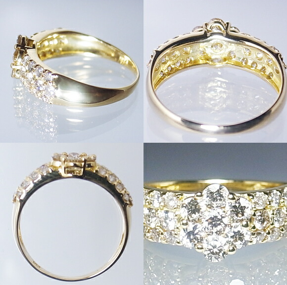 指輪 天然 ダイヤモンド 1.0ct パヴェ SIクラス Renne ルネ【K18 WG】 r-174(KRP)P61-1411【リング 指輪 ジュエリー ホワイトゴールド ギフト 】