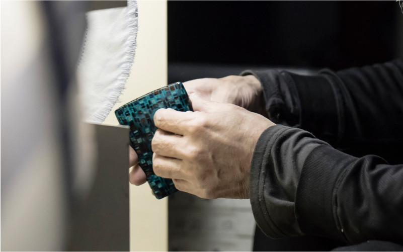 ＜KISSO＞Barrette イエローホーン [C-01708b] / 母の日 ギフト プレゼント バレッタ アクセサリー ヘアアクセサリー シンプル 日本製 キッソオ 福井県鯖江市