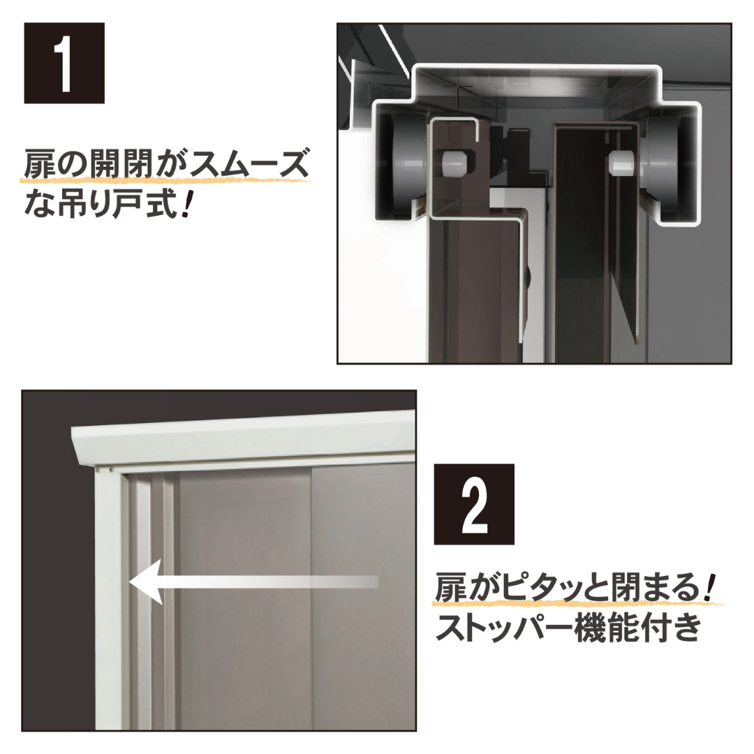 ダシーレ0918 チタングレー 183cm 収納庫 物置 屋外 大型 中型 おしゃれ 庭 ストレージ 日本製 燕三条製 [グリーンライフ] 【140S002】