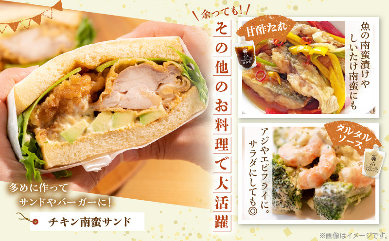 本場!みやざきのチキン南蛮が作れる【チキン南蛮の甘酢たれ&タルタルソース】3セット_M321-001