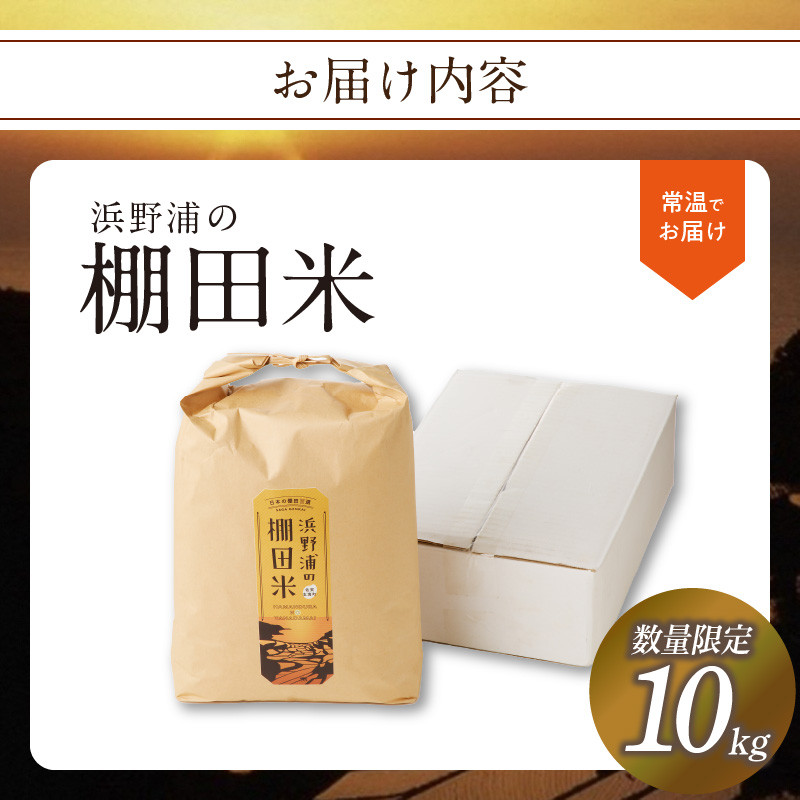 浜野浦の棚田米 10kg / 米 お米 精米 白米 新米 ご飯 棚田 産地直送 数量限定 佐賀県 玄海町 常温 送料無料