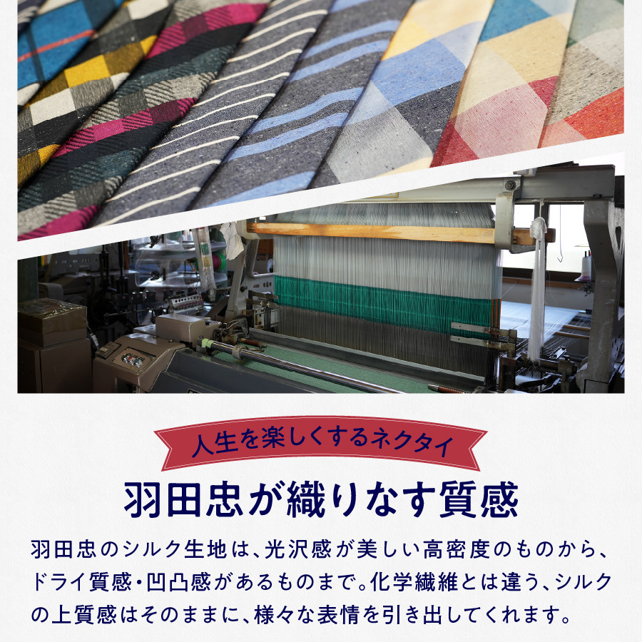 HADACHU シルクネクタイ NTM719 ネクタイ 高級ネクタイ ファッション プレゼント シルクネクタイ 山梨 富士吉田