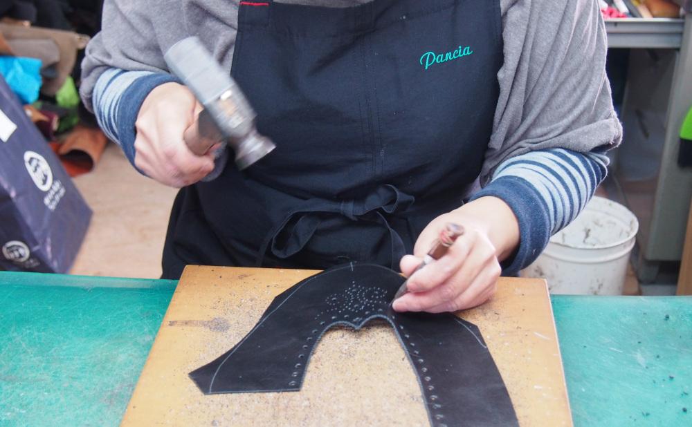 革靴 パンチドキャップトゥオックスフォード（ハンドソーンウェルテッド製法／博多製造）サイズ：24.5ｃｍ