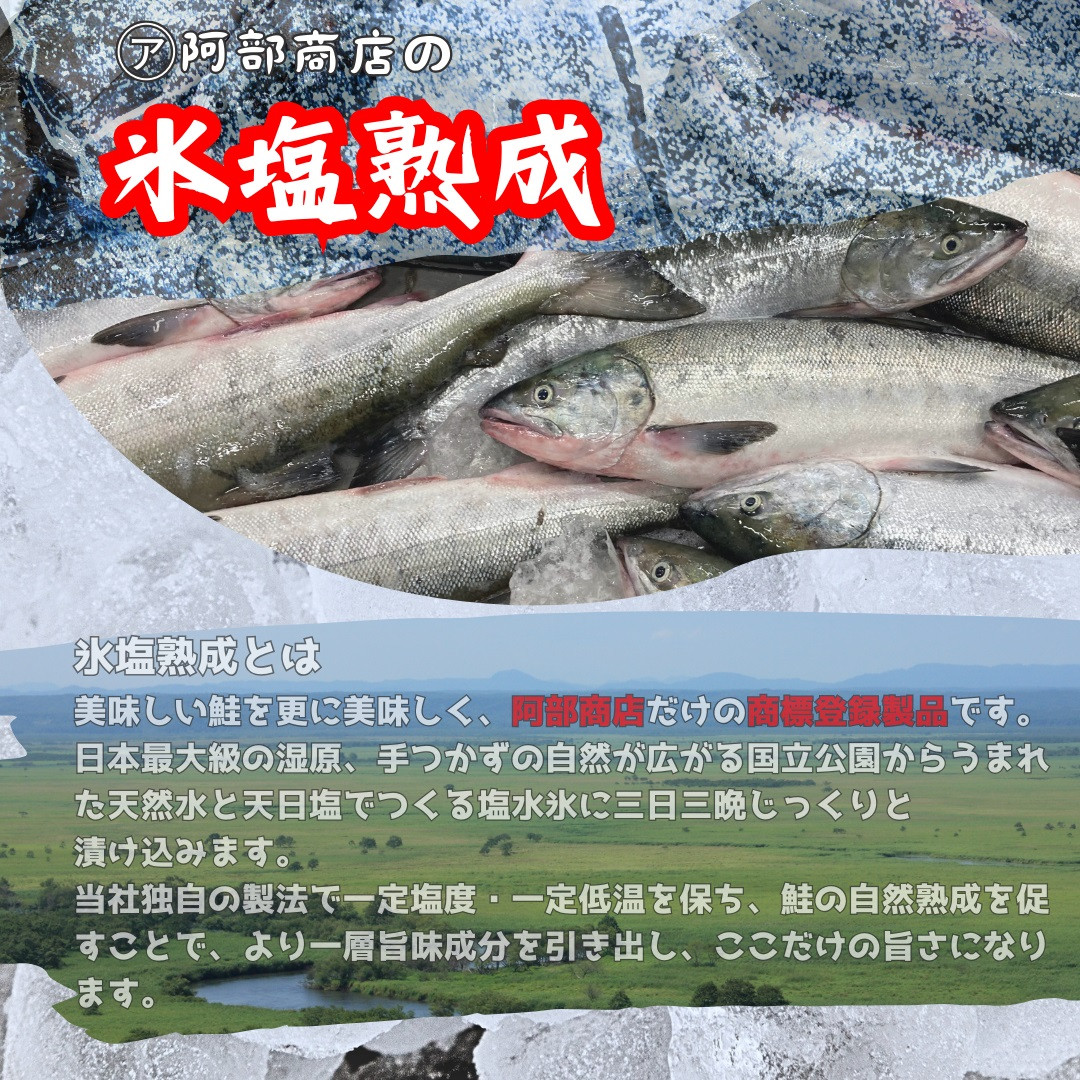 【5ヶ月連続定期便】マルア阿部商店特選 氷塩熟成 紅鮭切身 12切(4枚入×3袋) 定期便 鮭 サケ 紅鮭 おかず 魚 魚介 海鮮 シャケ 切り身 F4F-8092