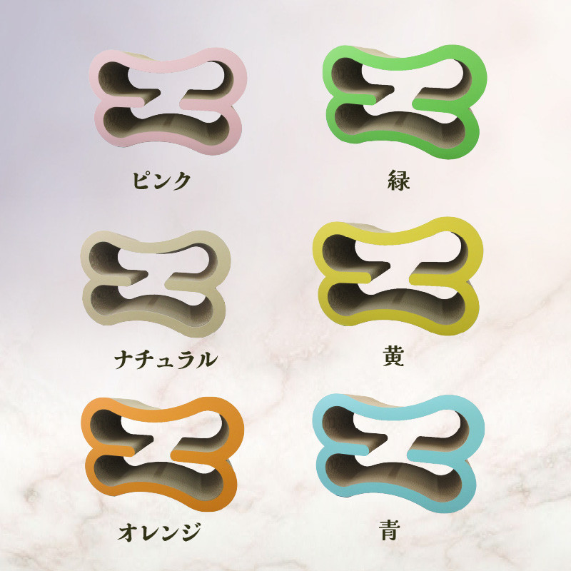 猫の爪とぎ　2段ベッド（カラー：ピンク）