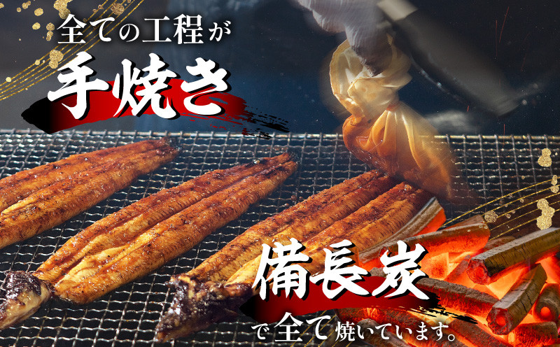 【宮崎県産】うなぎ備長炭手焼き蒲焼無頭4尾(600g) 冬うなぎ_M159-003