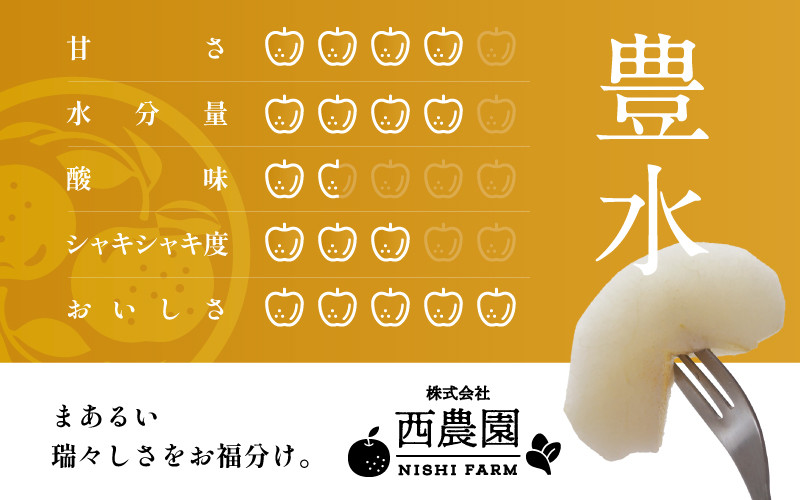 【先行予約】【豊水梨】3kg前後 (5~8個) もぎたて！たっぷり果汁の新鮮な梨をお届け！【2026年8月下旬以降順次発送予定】【梨 なし 和梨 フルーツ 甘い みずみずしい 果実 果物 新鮮 お土産 贈り物 旬の果物】 [A-15006]