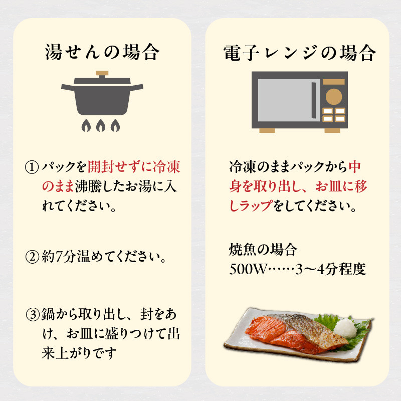 まちのさかなやさん魚政の自家製焼魚セット4切入(真鯛味噌焼き100g・金目鯛塩焼100g・銀だらみりん焼100g・紅鮭塩焼100g)_Cs309