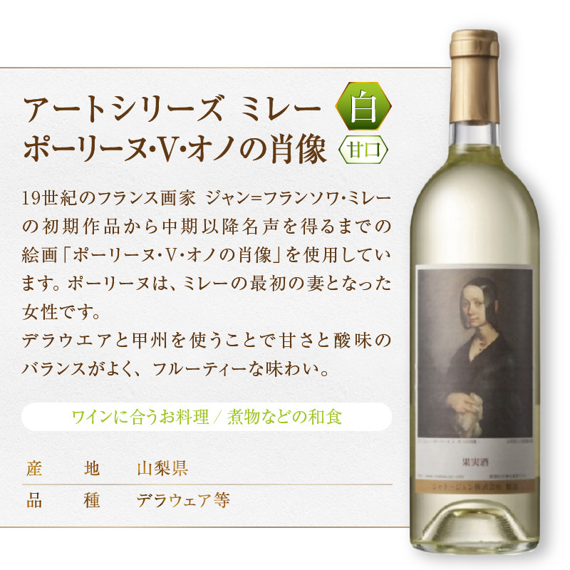シャトージュン【アートシリーズ】4本 夕暮れに羊を連れ帰る羊飼い 種をまく人 ポーリーヌ・V・オノの肖像 無原罪の聖母（MG）C9-481