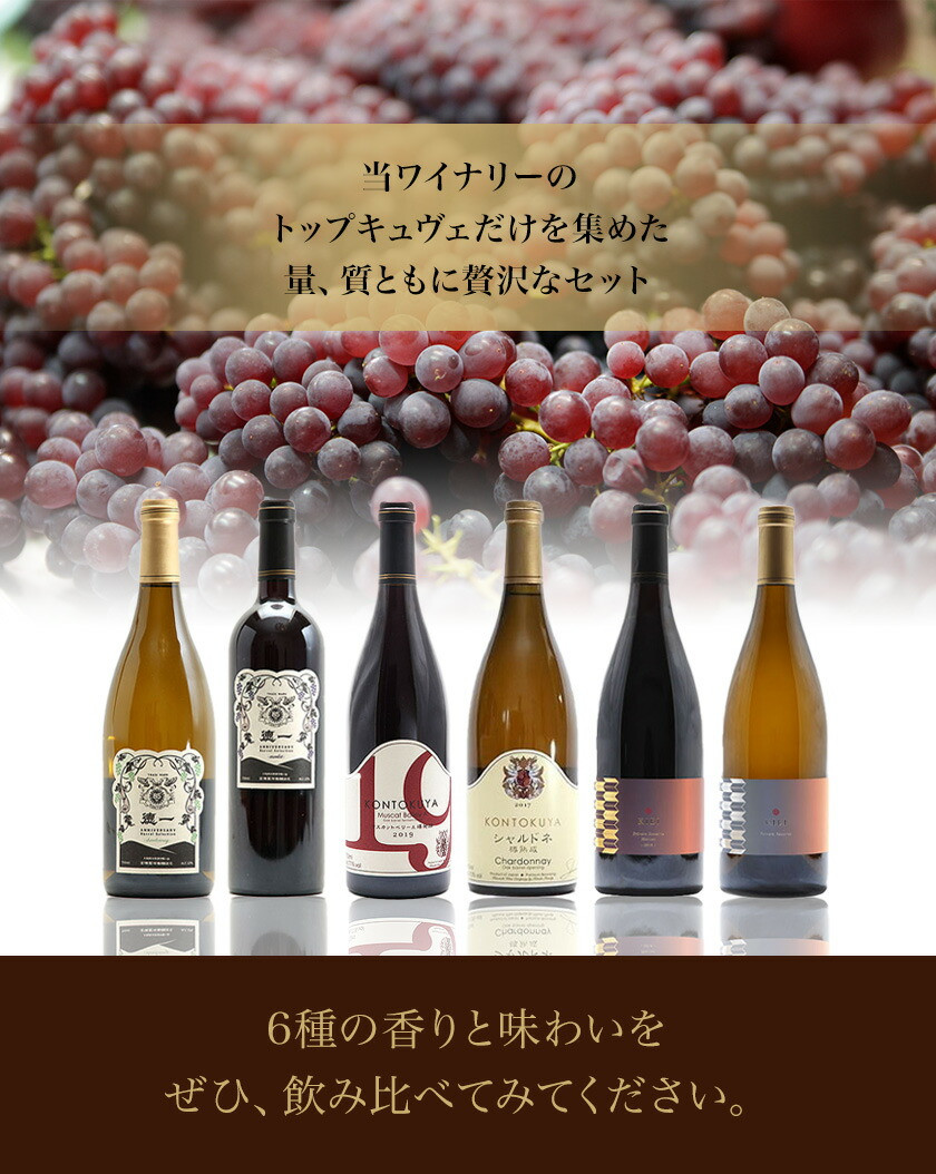 河内ワイン スペシャルセット 徳一メルロ シャルドネ KONTOKUYAマスカットベリーA シャルドネ KIEI Private 赤 白 各750ml×1本 計6本 株式会社河内ワイン《30日以内に出荷予定(土日祝除く)》大阪府 羽曳野市 ワイン 酒 アルコール 送料無料