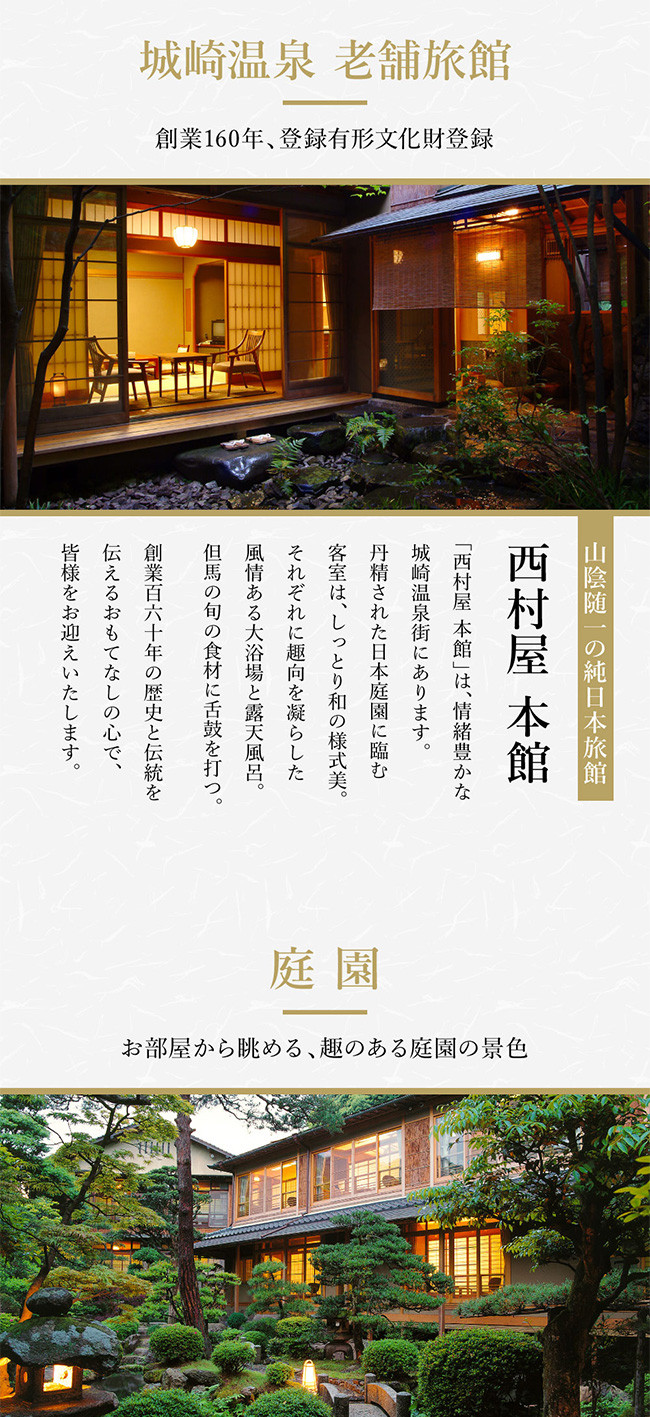 西村屋本館 共通利用券 30,000円分 / 城崎温泉 宿泊利用券 旅行券 カニ 蟹 温泉 旅行 温泉旅館 トラベル クーポン チケット 温泉宿 ホテル 宿泊 国内旅行 観光 予約 お土産 宿泊券 誕生日 プレゼント 父の日 母の日 ギフト 敬老の日【有効期限なし】