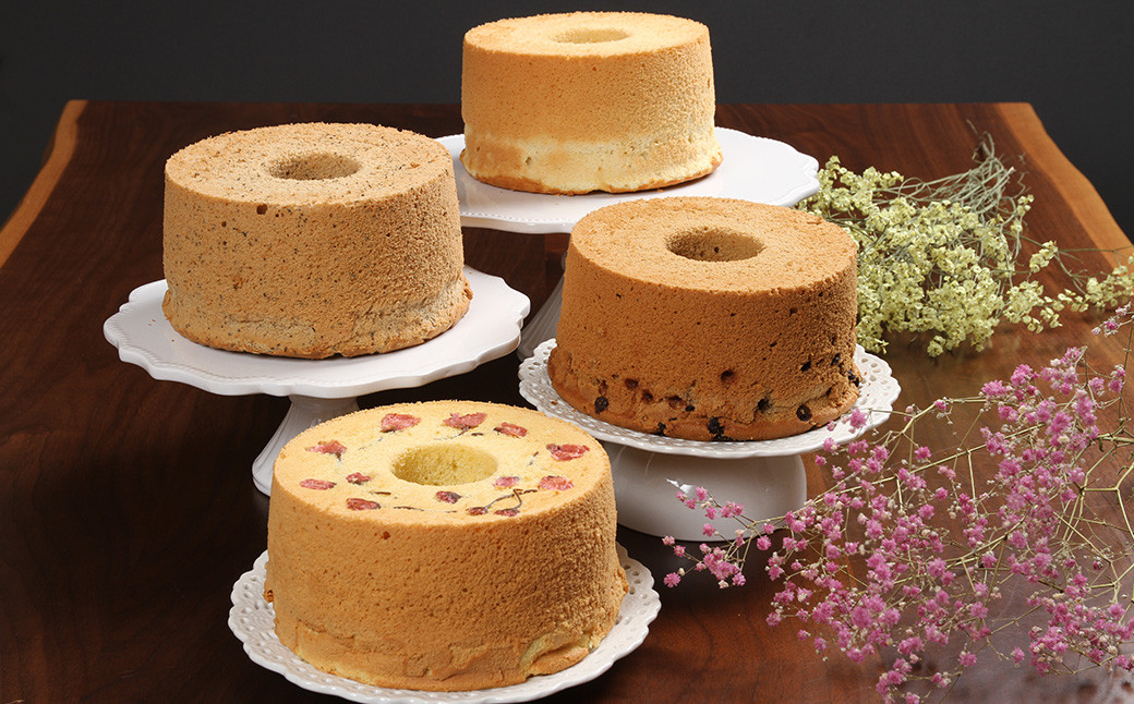 シフォンケーキ(カフェインレス 有機珈琲チョコチップ) 1ホール 8カット( 1カット15g)計 120g シフォンケーキ チョコ 珈琲 コーヒー チョコチップ カフェインレス シフォン 手作り こだわり おすすめ 馬瀬 下呂市 洋菓子 ケーキ カット済み
