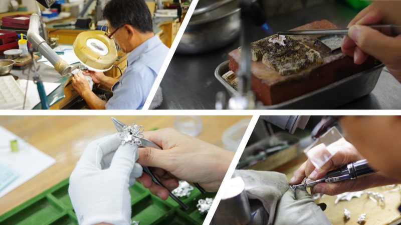 【サイズ：9.5号】＜ 甲府ジュエリー ＞【プラチナ】ハーフエタニティリング0.32ct【傷＆歪みに強い】/No.95