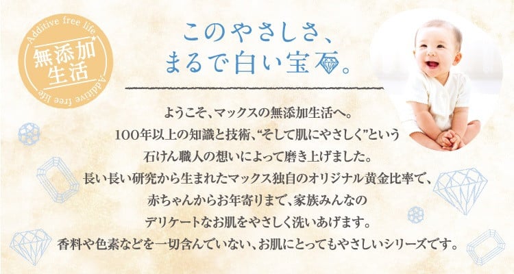 肌荒れを防ぐ薬用無添加 泡ボディソープ 詰替セット 6個入 <無添加生活シリーズ>|無香料 無着色 パラベンフリー