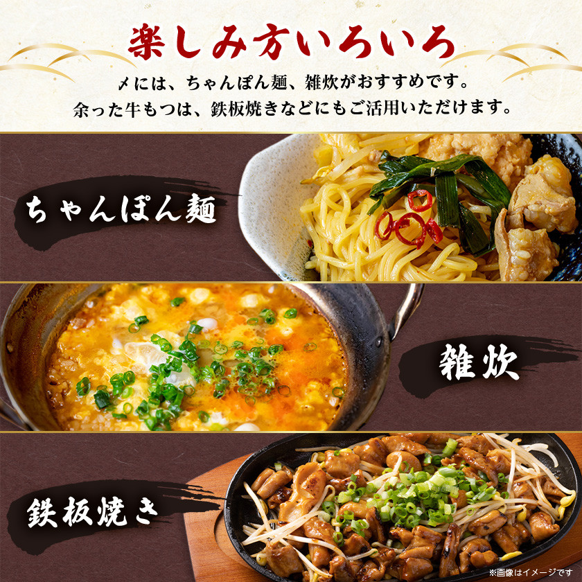 訳あり!博多醤油もつ鍋 10人前(2人前×5セット)_ モツ ホルモン 牛モツ 醤油スープ しょうゆ 鍋 鍋セット 博多 簡単調理 お取り寄せ お取り寄せグルメ 福岡 送料無料 【1507695】