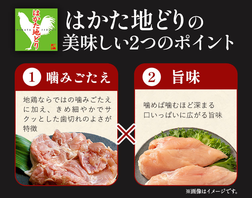 鶏肉 はかた地どり モモムネセット もも肉 むね肉 2kg 《30日以内に出荷予定(土日祝除く)》 株式会社MEATPLUS 福岡県 鞍手郡 小竹町 地鶏 鶏肉 とり肉