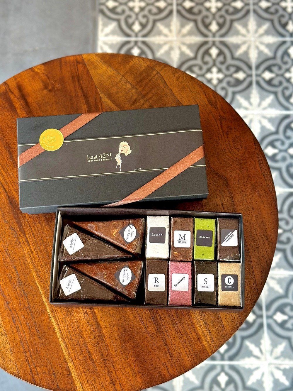 【East42st NEW YORK BROWNIE】ブラウニー8個と生ブラウニー4個詰め合わせBOX［ 京都 スイーツ  焼菓子 チョコレート おいしい 人気 おすすめ お取り寄せ お菓子 洋菓子 ］ 