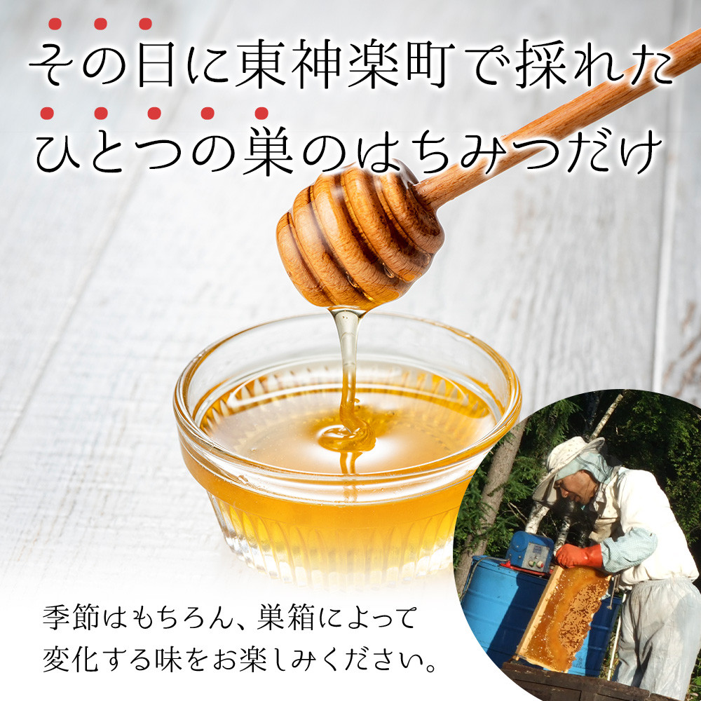 東神楽産採れたまんまの純粋はちみつ 600ｇ1個【8月採蜜】イタドリ・オオハンゴンソウ・ソバ 　蜂蜜 ハチミツ