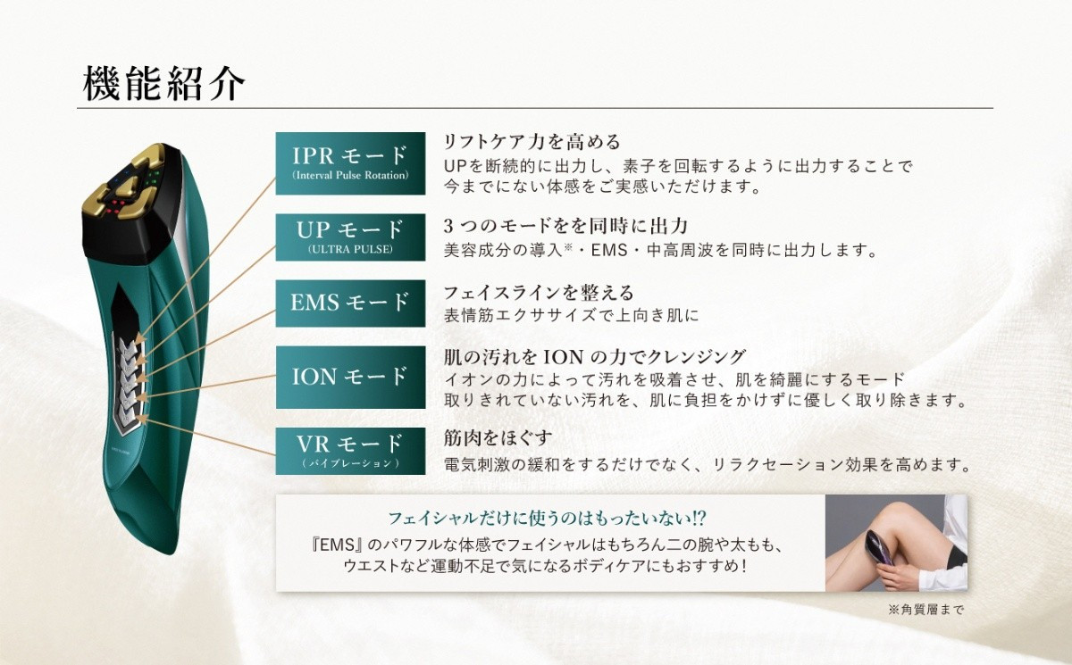 メデューサ(ロイヤルパープル) 日本製 美顔器 高級 ハイスペック