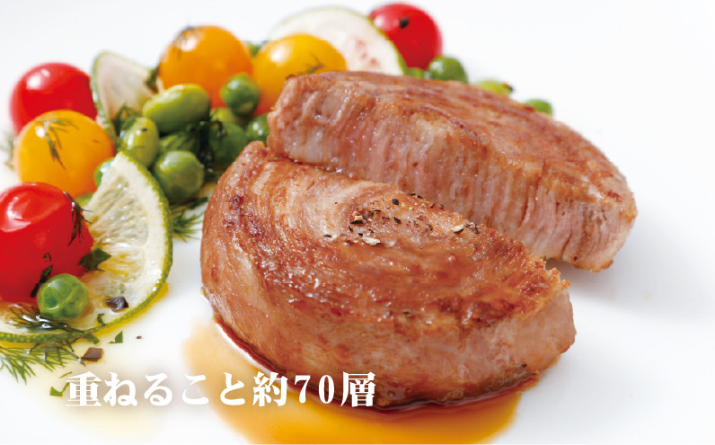 E361a 《定期便》【元祖!】黒豚ロールステーキ(8個入)【3ヵ月お届け】/長崎 豊味館