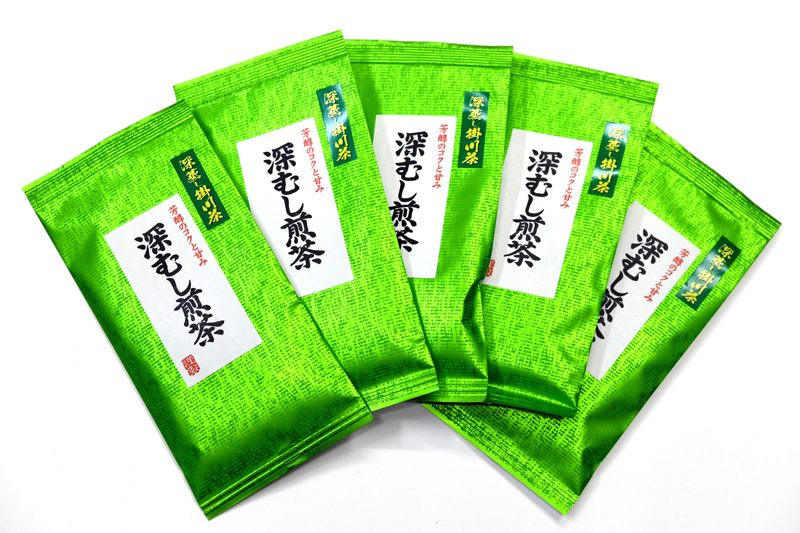 掛川の小さな茶農家直送 農業遺産茶草場実践工場 深蒸し掛川茶『うぐいす』80g×5袋_お茶 緑茶 茶葉 掛川茶 深蒸し 深蒸し茶 茶 日本茶 静岡県産 静岡県 掛川市 飲料 ギフト プレゼント 送料無料【1585036】