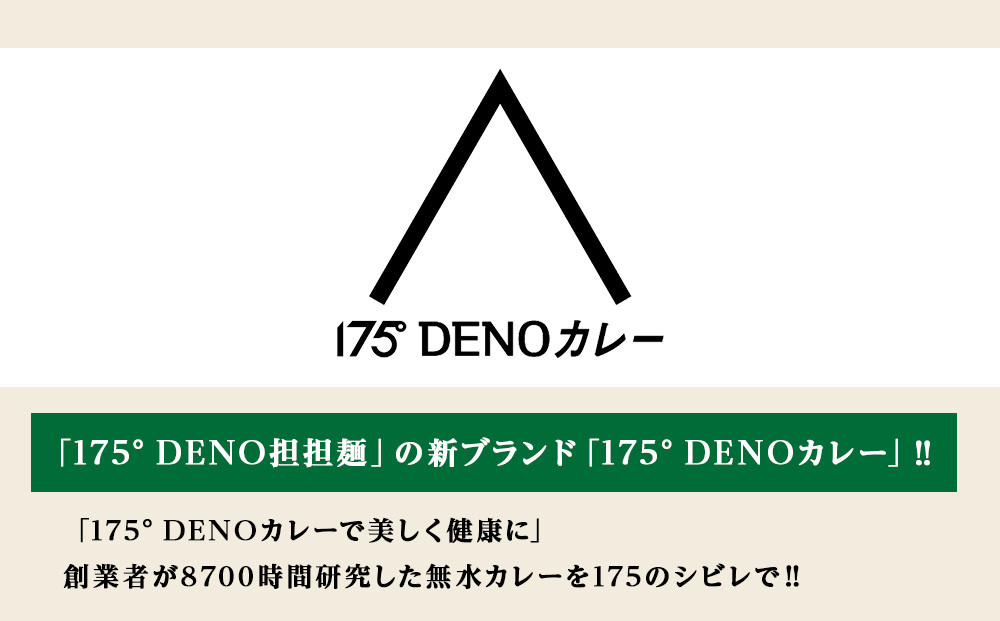 175DENOカレー 3種セット 各2袋 計6袋（無水カレー180g×6）