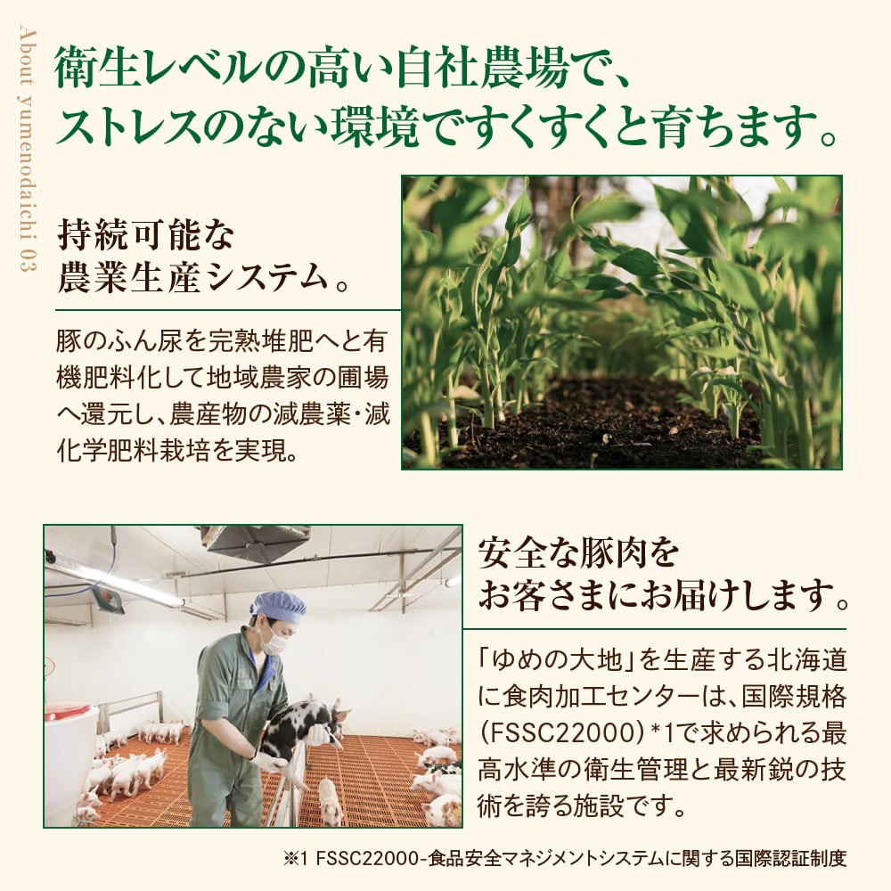【えりも町生まれ 四元豚】ゆめの大地豚ローススライス200g×10パック計2kg【er020-002】