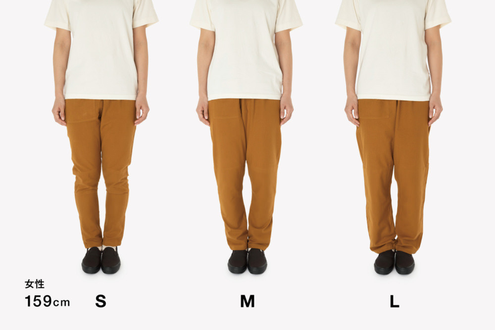 MONPE ずらしストライプ ベージュ 厚地<Lサイズ>_うなぎの寝床 もんぺ MONPE ずらしストライプ 厚地 久留米絣 選べる カラー × サイズ ベージュ S ~ L ストライプ 着心地よい 体 馴染む 腰回り ゆったり 普段履き おすすめ 農作業着 吸水性 乾き 早い 腰紐 裾ゴム付き 調整可能 福岡県 久留米市 送料無料_Jj016-1
