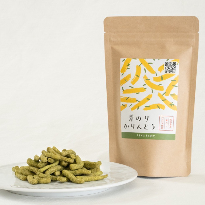 24-12.【ギフトにもオススメ!化粧箱入り】かりんとうセット 3袋入り(鮎だし醤油味・青のり味)