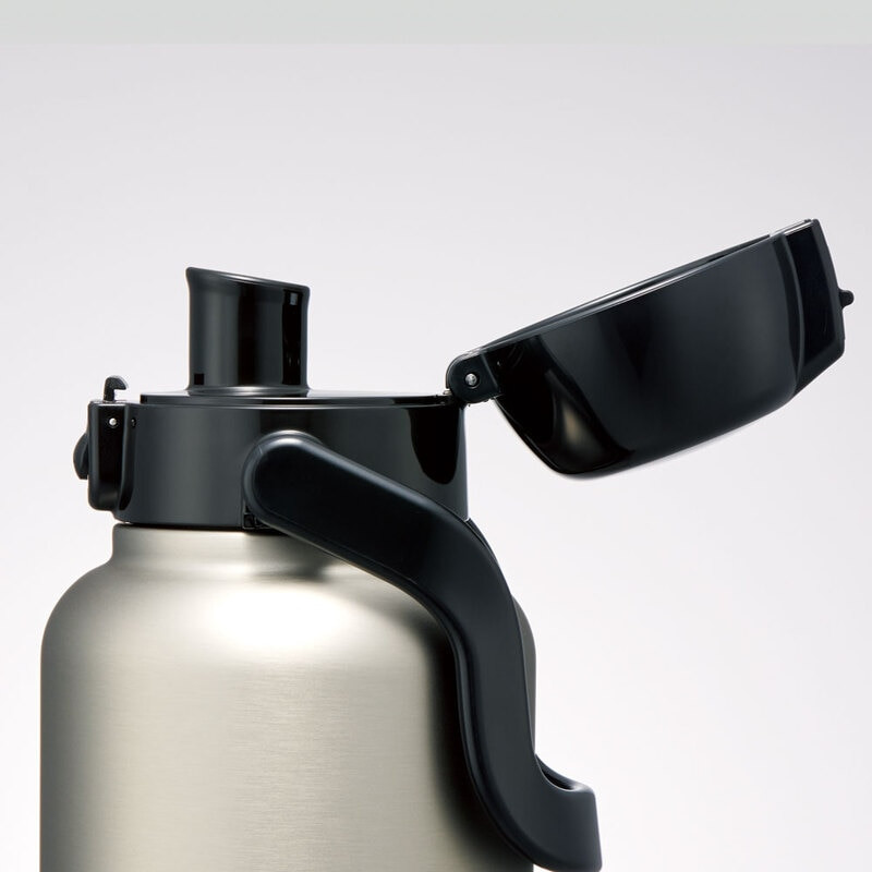 ハンドル付きワンブッシュダイレクトボトル 2000ml 保冷専用シルバー （スケーター株式会社 ） 水筒 大容量 洗いやすい 持ち運び簡単 アウトドア 直飲み 奈良県 奈良市 なら 15-027 669002