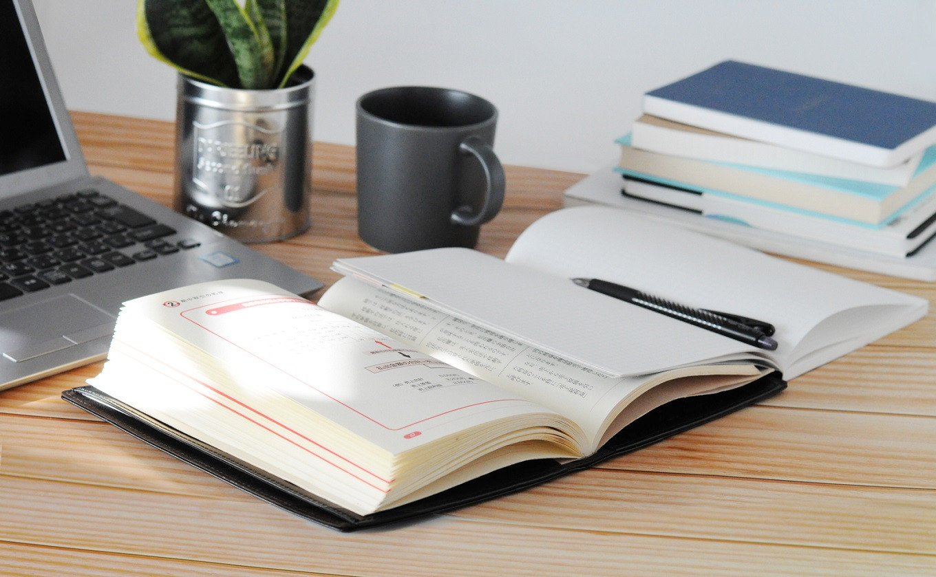 【YOSHINA】本革ノートカバー B6 留め具なし オリーブグリーン