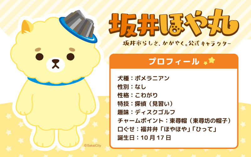 坂井市公式キャラクター「坂井ほや丸」ぬいぐるみ15cm ＆ 限定アクリルキーホルダー 【ほや丸 ご当地キャラクター 公式 キャラクター グッズ ヌイグルミ 縫いぐるみ キーホルダー セット 】 [A-20602]